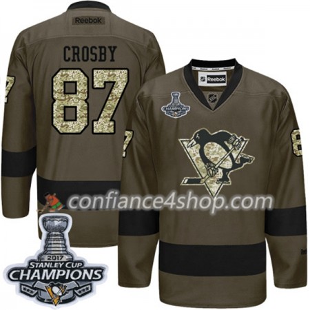 Adidas Maillot de Hockey Pittsburgh Penguins Sidney Crosby 87 2017-2018 Camo Green 2017 Stanley Cup Champions Authentic - Homme Adidas Maillot de Hockey Pittsburgh Penguins Sidney Crosby 87 2017-2018 Camo Green 2017 Stanley Cup Champions Authentic - Homme